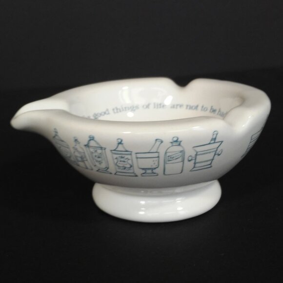 Vintage Mortar Ashtray Merck Sharp & Dohme Pharmaceutical Advertising - Picture 4 of 7
